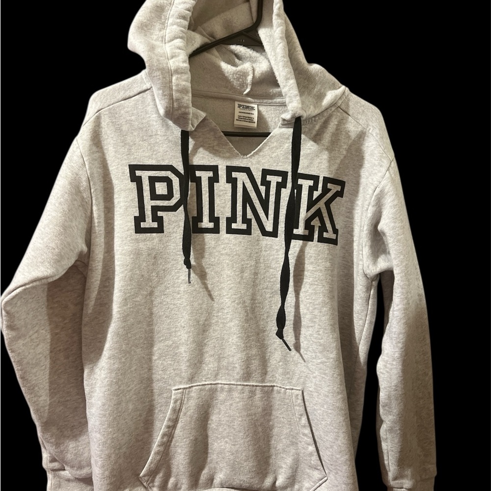 PINK Victoria's Secret Gray V-Neck Sweater